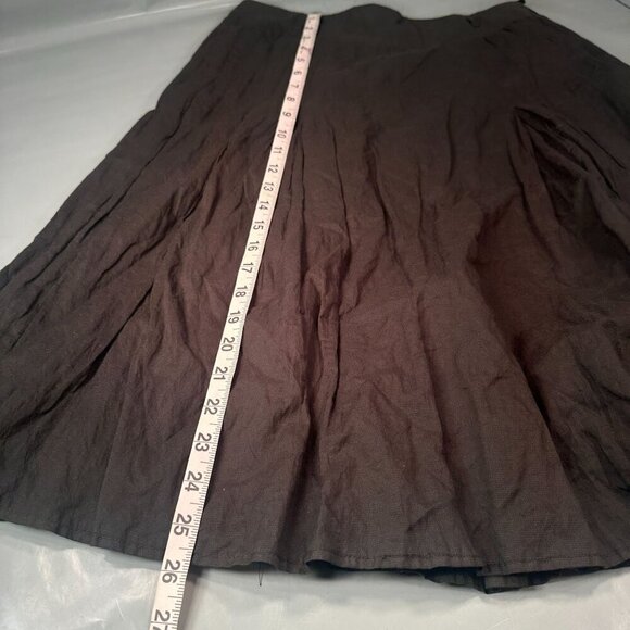 Kate Spade Boho Pleated Skirt Women Casual Bottom Dark Olive Green Medium READ - Picture 4 of 10